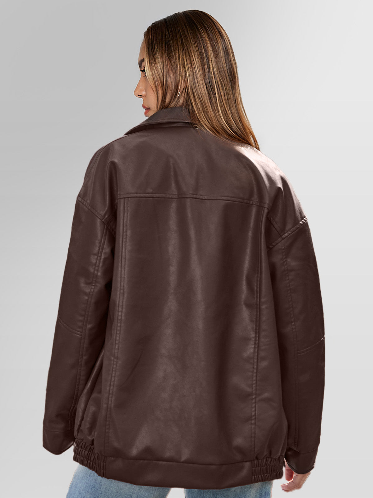 Oversized Leather Jacket