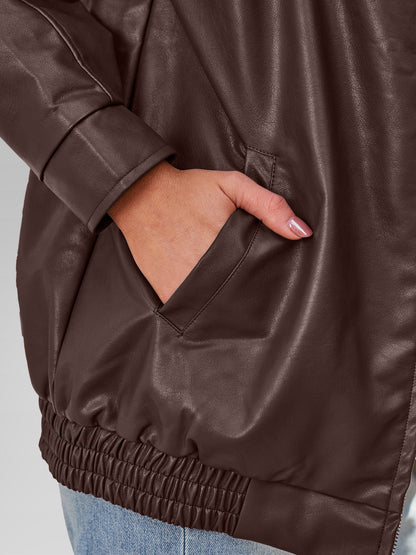Oversized Leather Jacket